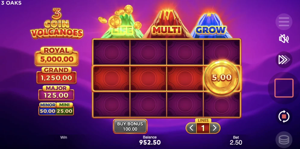3 Coin Volcanoes