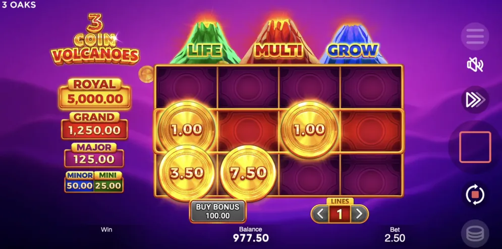 3 Coin Volcanoes 