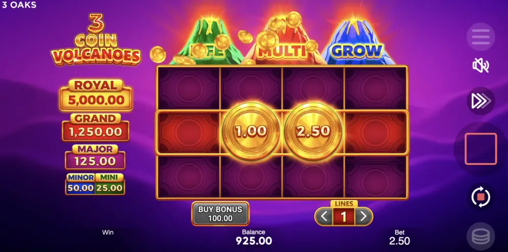 3 Coin Volcanoes 